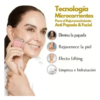 Masajeador Facial con Microcorriente y Vibración Reafirma Piel